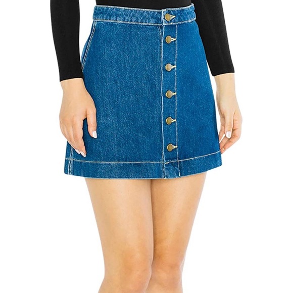 American Apparel Denim Mini Skirt - Picture 4 of 7